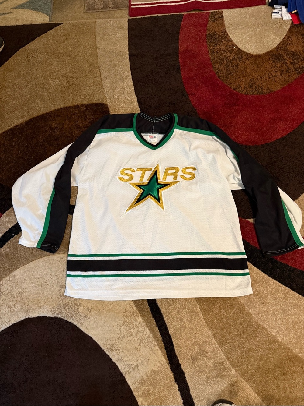 NHL Dallas Stars vintage team hockey jersey size L